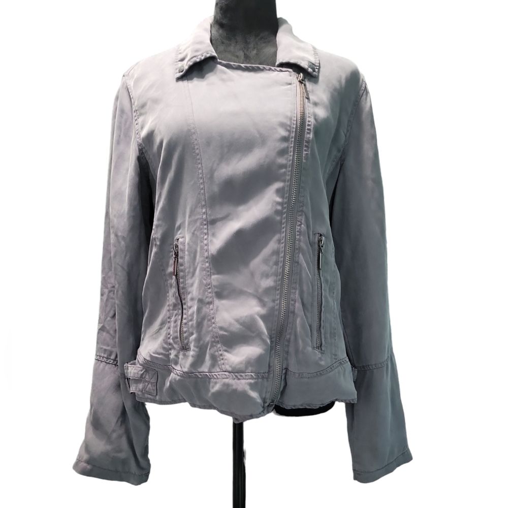 Max Jean's Moto Jacket Gray Women's Medium